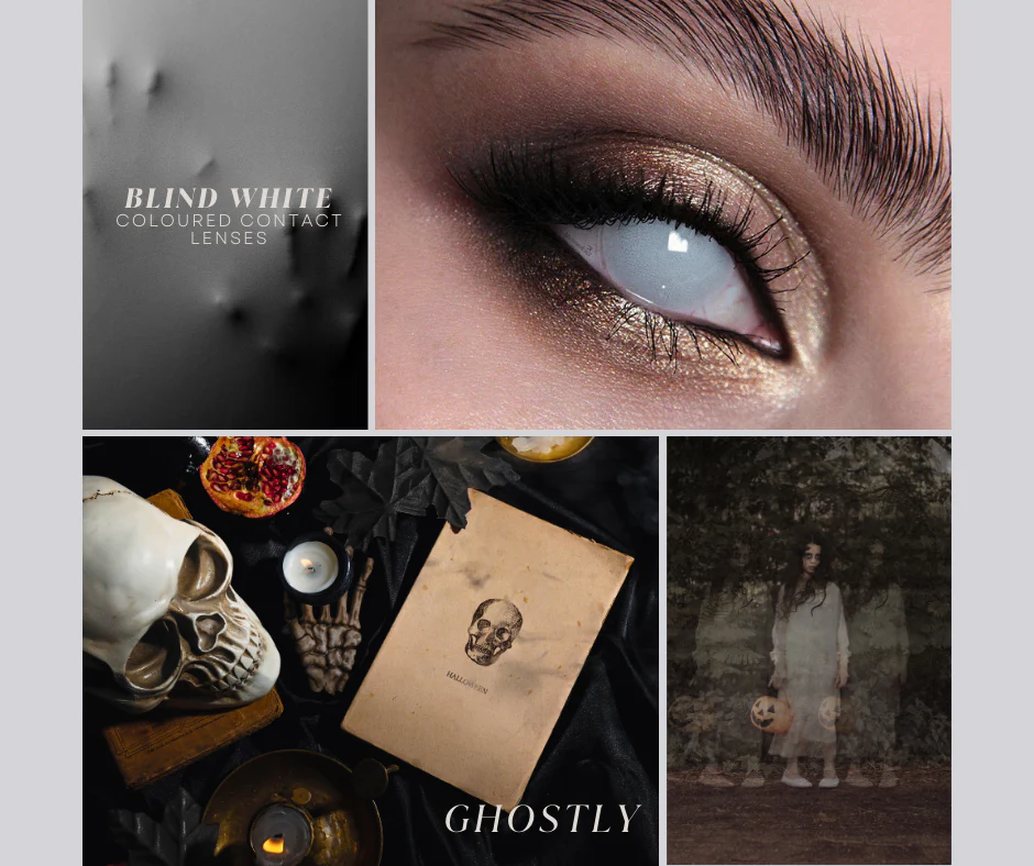 Blind White Halloween Contact Lenses - Image 4