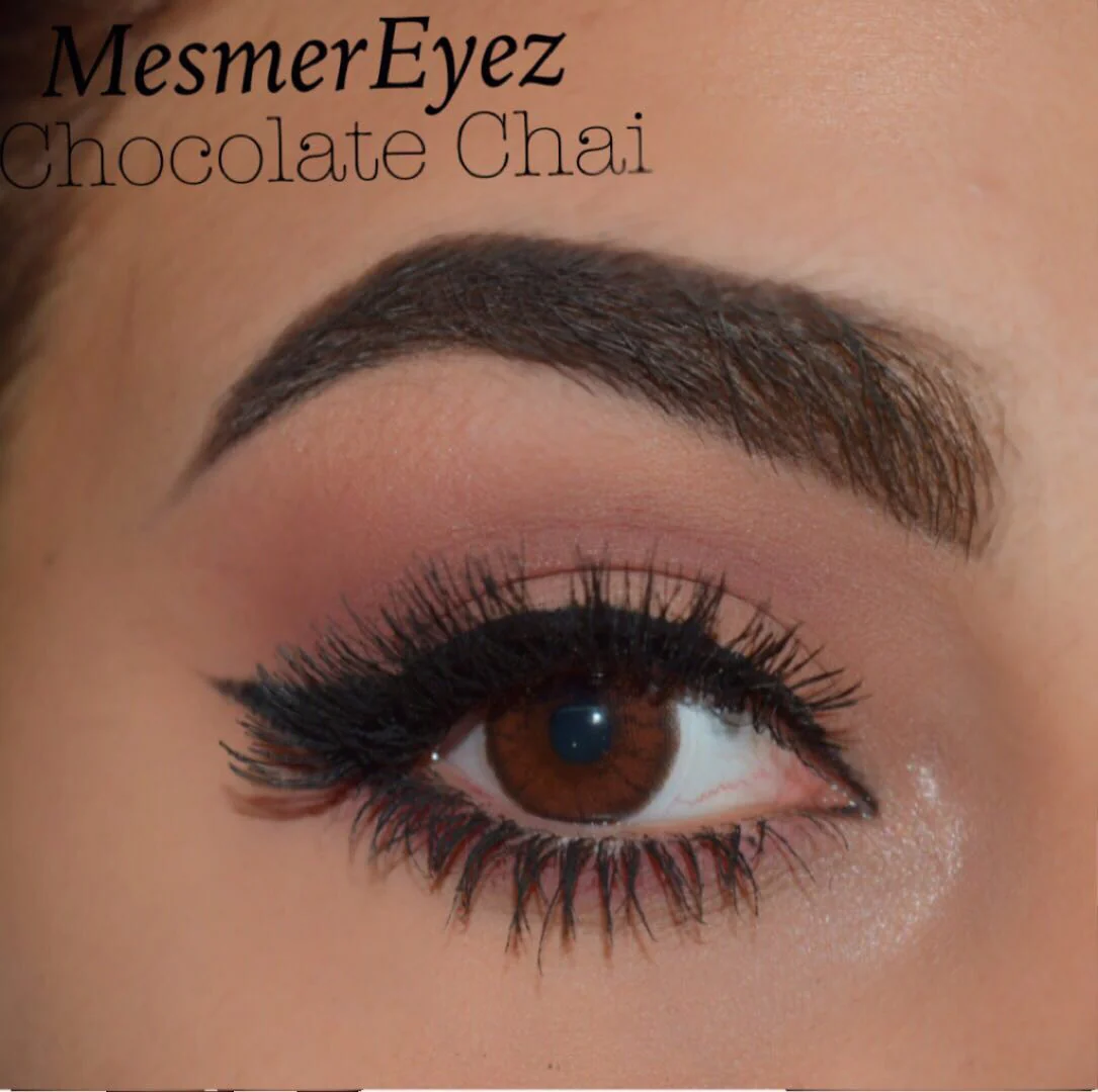 Chocolate Chai Natural Brown Coloured Contact Lenses - Image 6